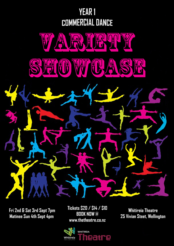 Poster Commercial Dance Yr 1 Variety Showcase 2016