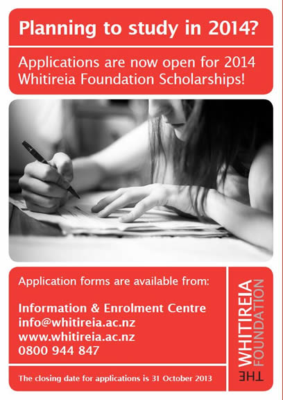 Whitireia Foundation poster